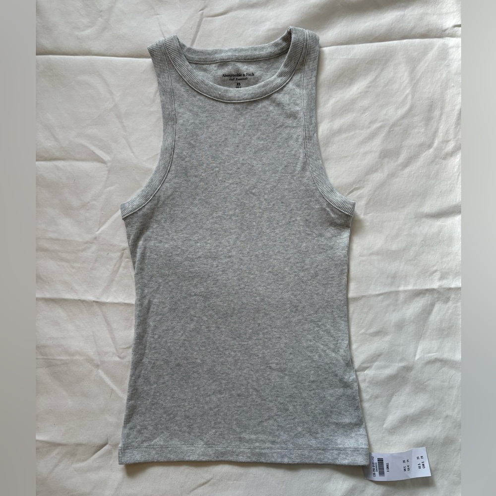 Abercrombie & Fitch Tuckable High Neck Ribbed Tank